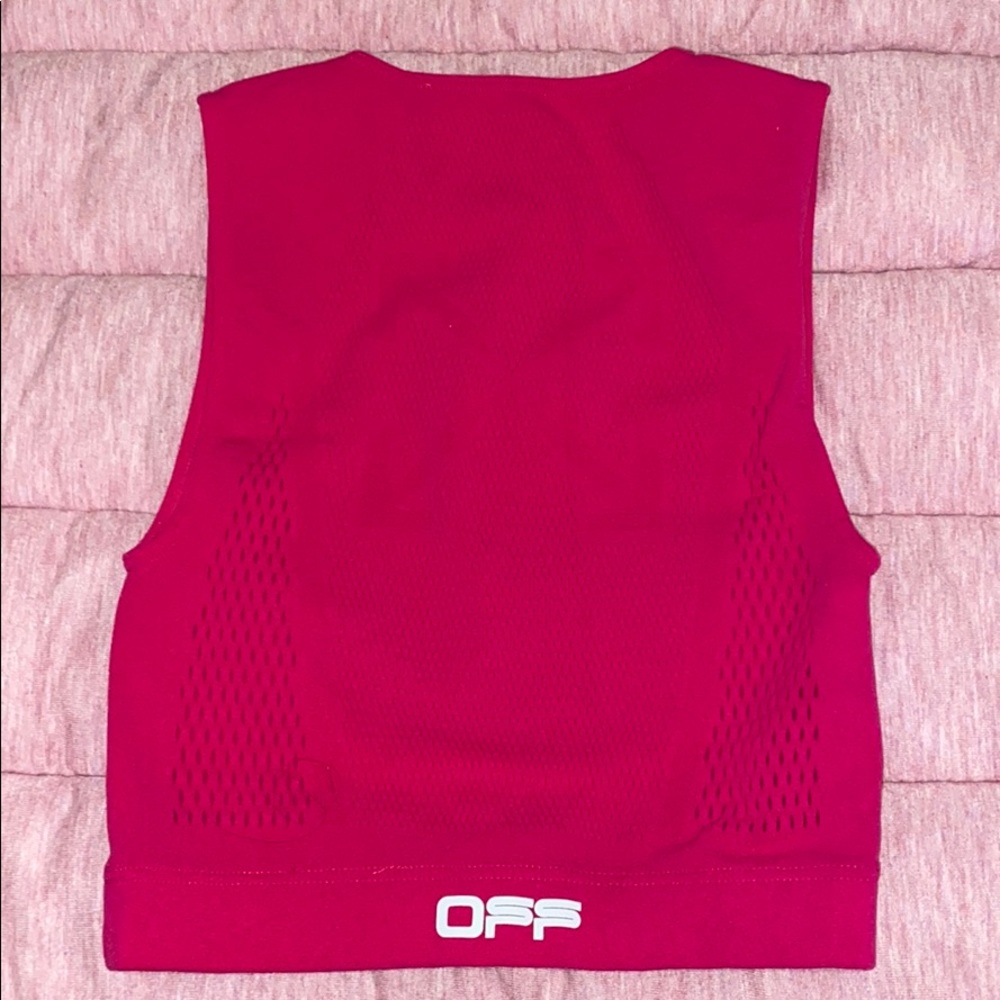 Off white seamless crop top